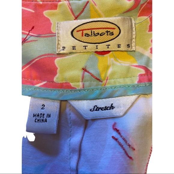Talbots Petites (2) Stretch Floral Pencil Skirt - Picture 8 of 9